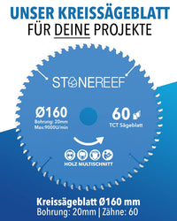 Kreissägeblatt 160x20 für präzise Schnitte