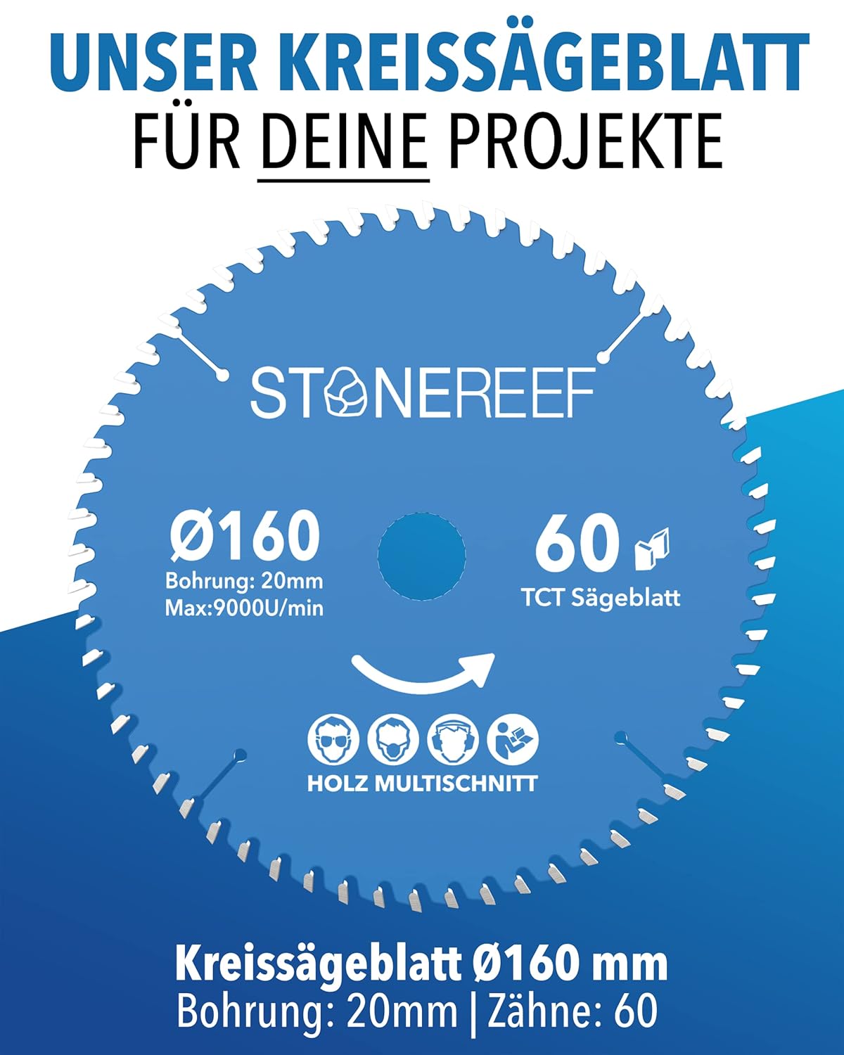 Kreissägeblatt 160x20 für präzise Schnitte