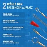 Einziehspirale 30m für müheloses Kabelverlegen