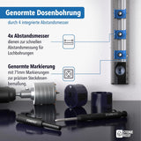 Elektriker-Wasserwaage für exakte Dosenmontage