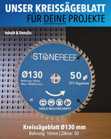 Kreissägeblatt 130x16 für präzise Schnitte