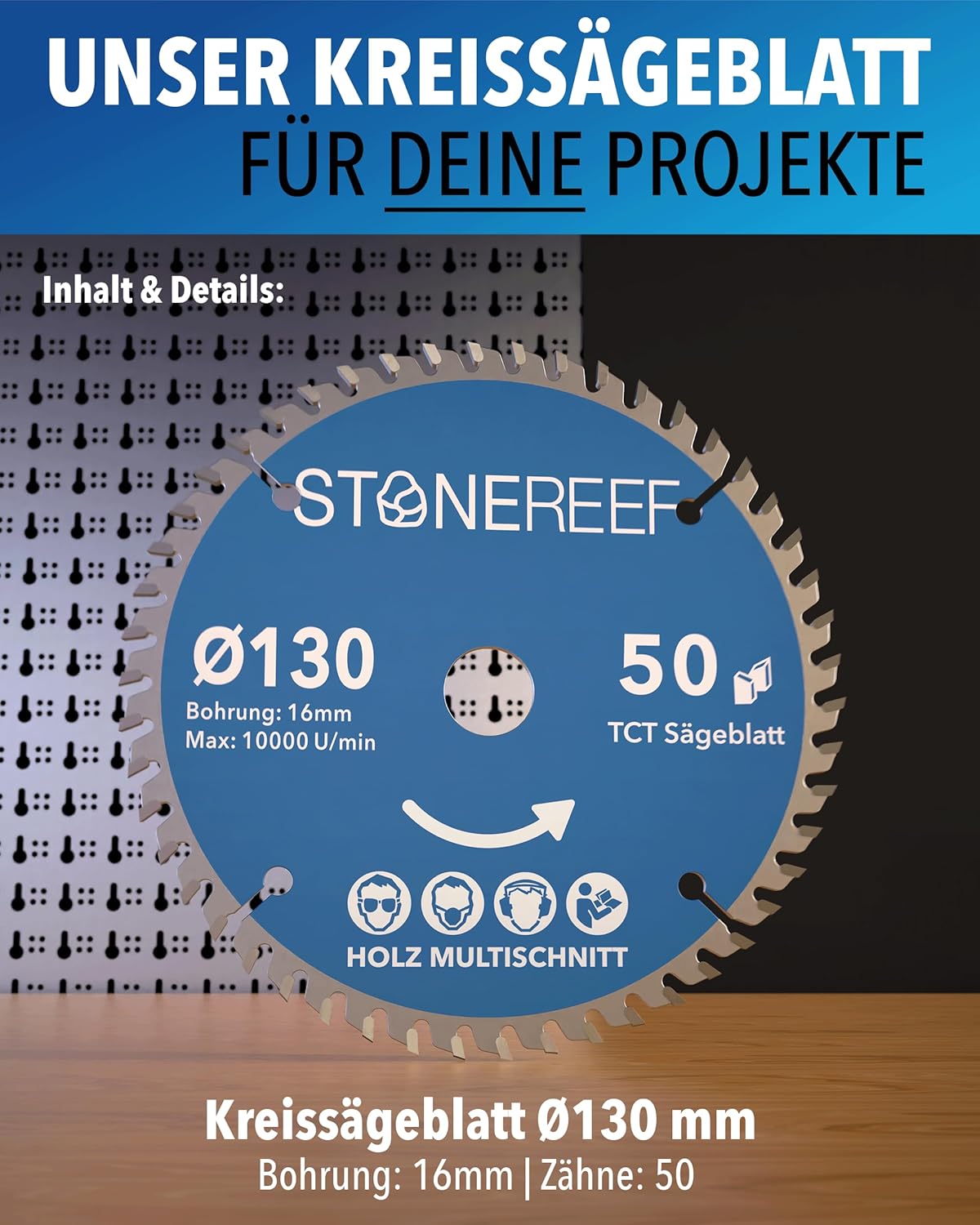 Kreissägeblatt 130x16 für präzise Schnitte