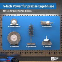 Drahtbürsten 5er-Set zum gründlichen Reinigen
