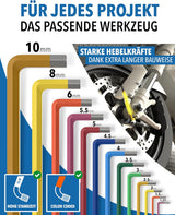 Innensechskantschlüssel Multicolor für schnelle Größenwahl