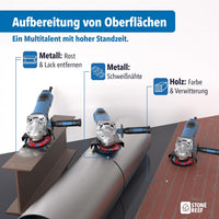 Fächerscheiben 4er-Set für saubere Oberflächen