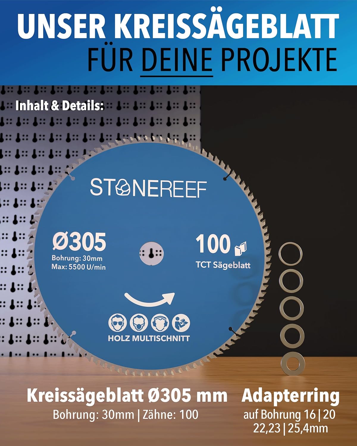 Kreissägeblatt 305x30 für präzise Schnitte