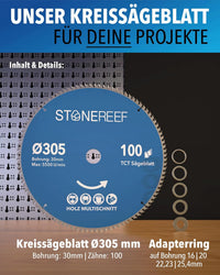 Kreissägeblatt 305x30 für präzise Schnitte