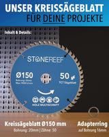 Kreissägeblatt 150x20 für präzise Schnitte