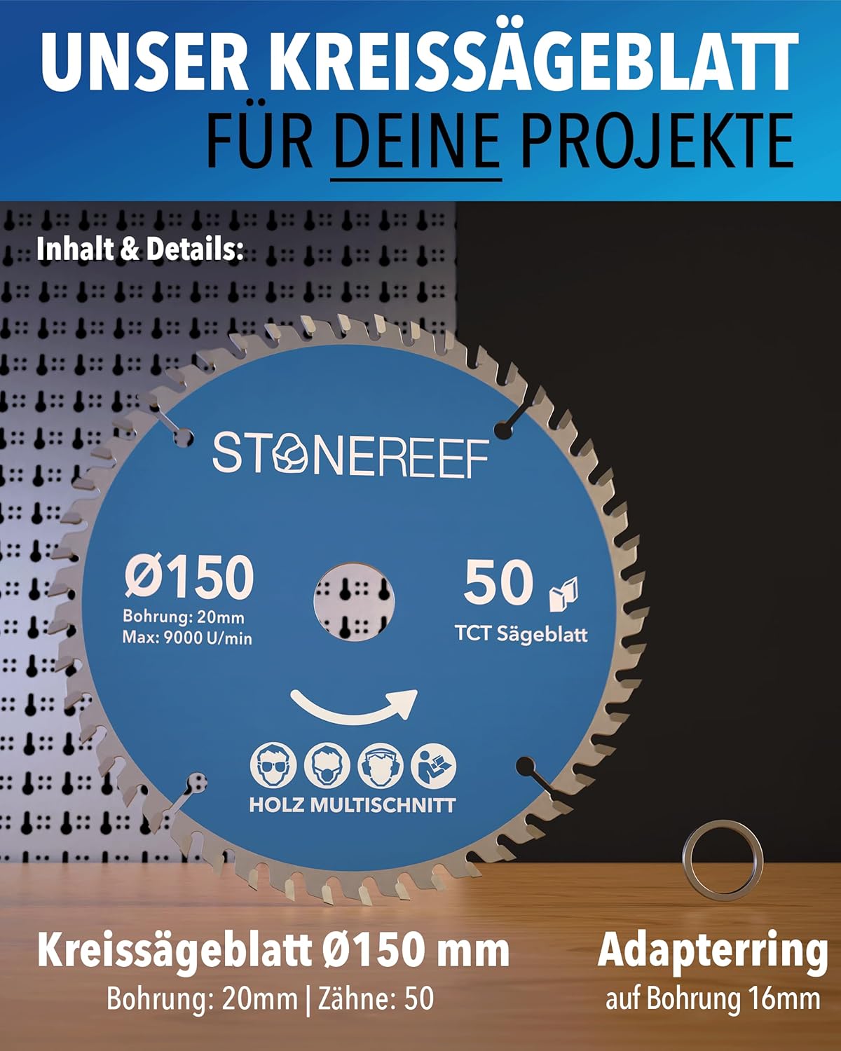Kreissägeblatt 150x20 für präzise Schnitte
