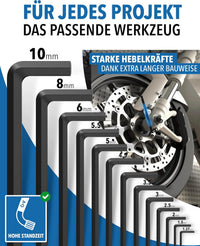 Innensechskantschlüssel Schwarz inkl. Kugelkopf