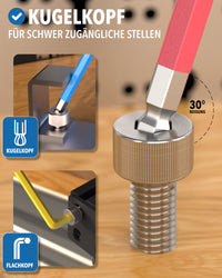 Innensechskantschlüssel Multicolor für schnelle Größenwahl