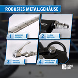 Reifenfüller mit drehbarem Manometer
