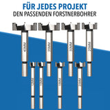 Forstnerbohrer Set (8-tlg.) für präzise Holzarbeiten