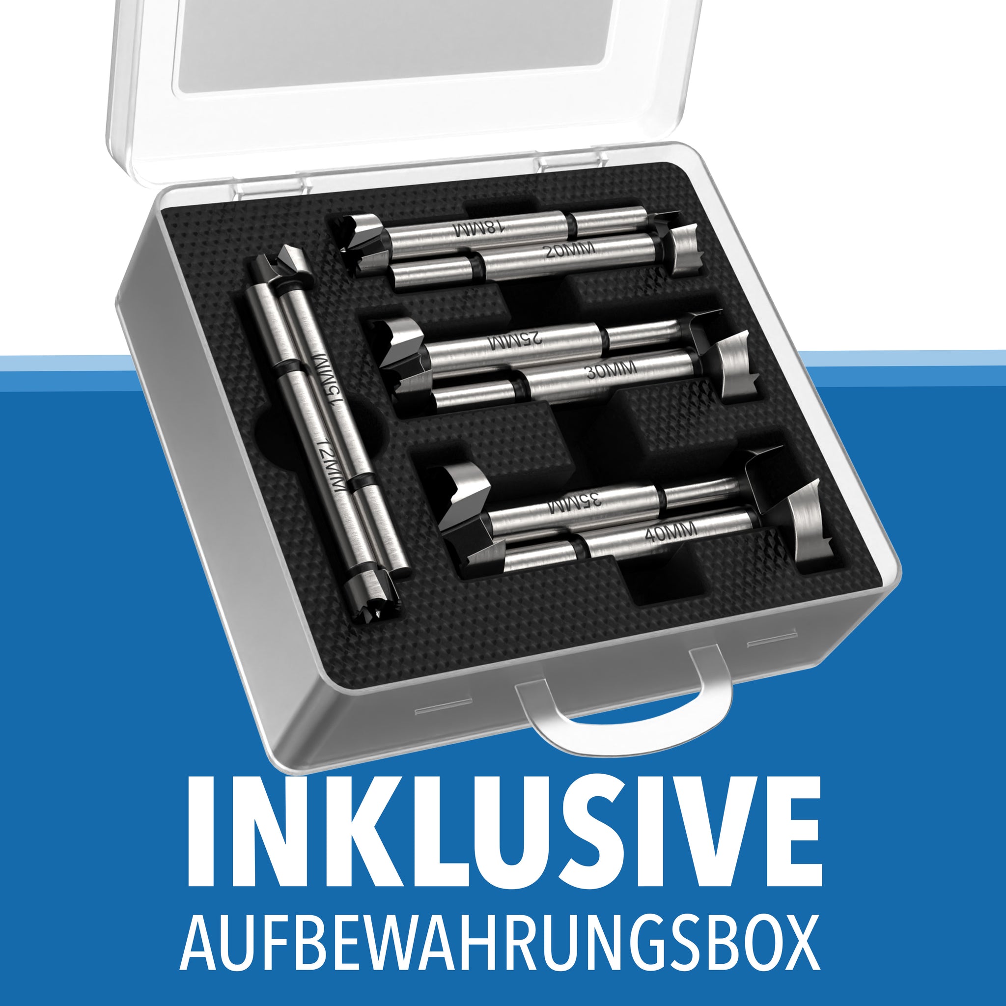 Forstnerbohrer Set (8-tlg.) für präzise Holzarbeiten