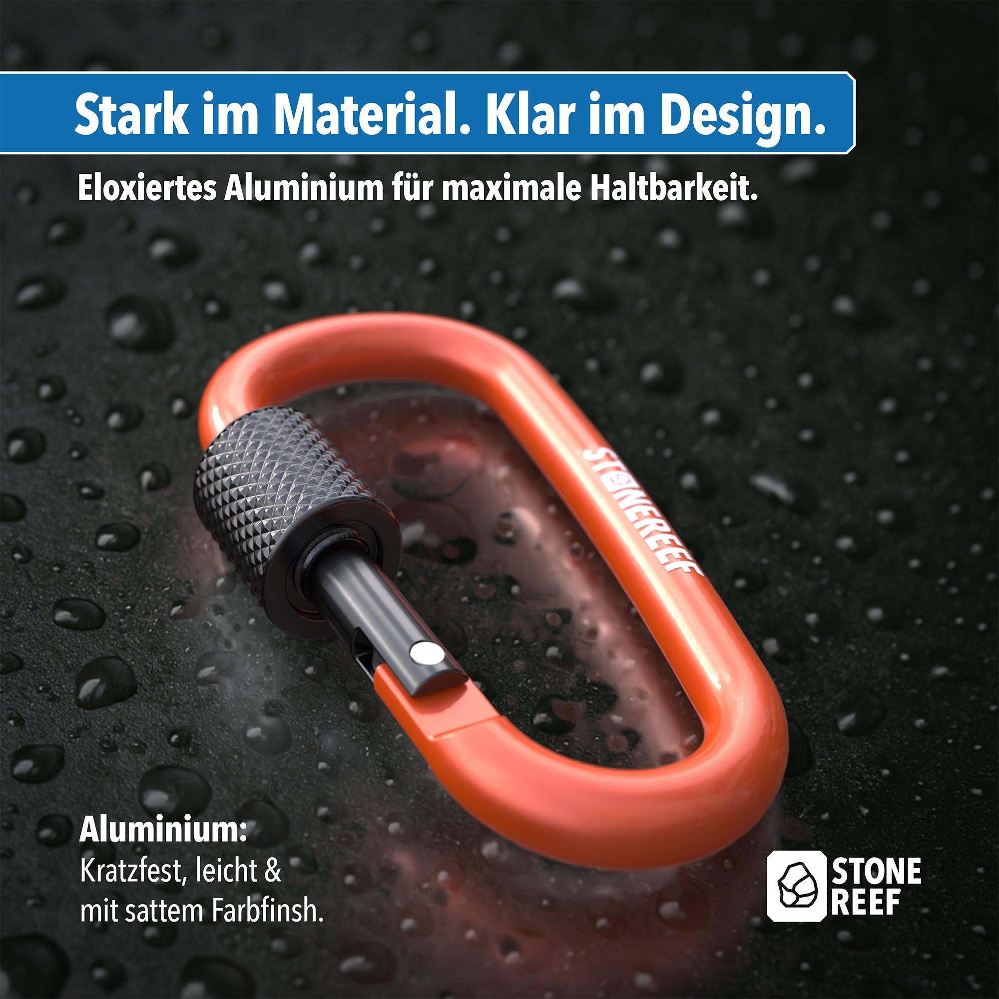 Karabinerhaken zur sicheren Befestigung