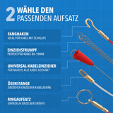 Einziehspirale 50m für reibungsloses Kabelverlegen