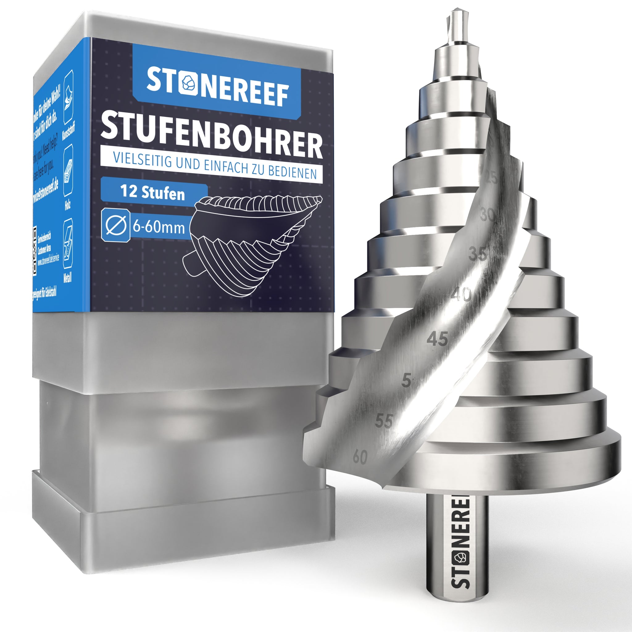 Stufenbohrer Ø 6–60 mm für gratfreies Bohren