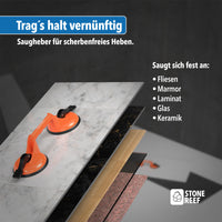 Saugheber Heavy Duty (2er Pack) für sicheres Glasheben