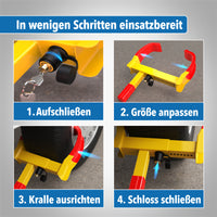 Parkkralle zur sicheren Diebstahlsicherung