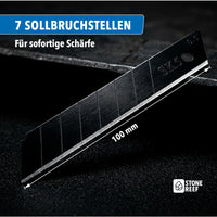 Cuttermesser Klingen 18 mm – Kompatibel mit Cuttermesser, Teppichmesser & Profi-Werkzeug