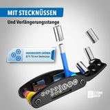 Fahrrad-Multifunktionswerkzeug 16 in 1 zur mühelosen Pannenbehebung