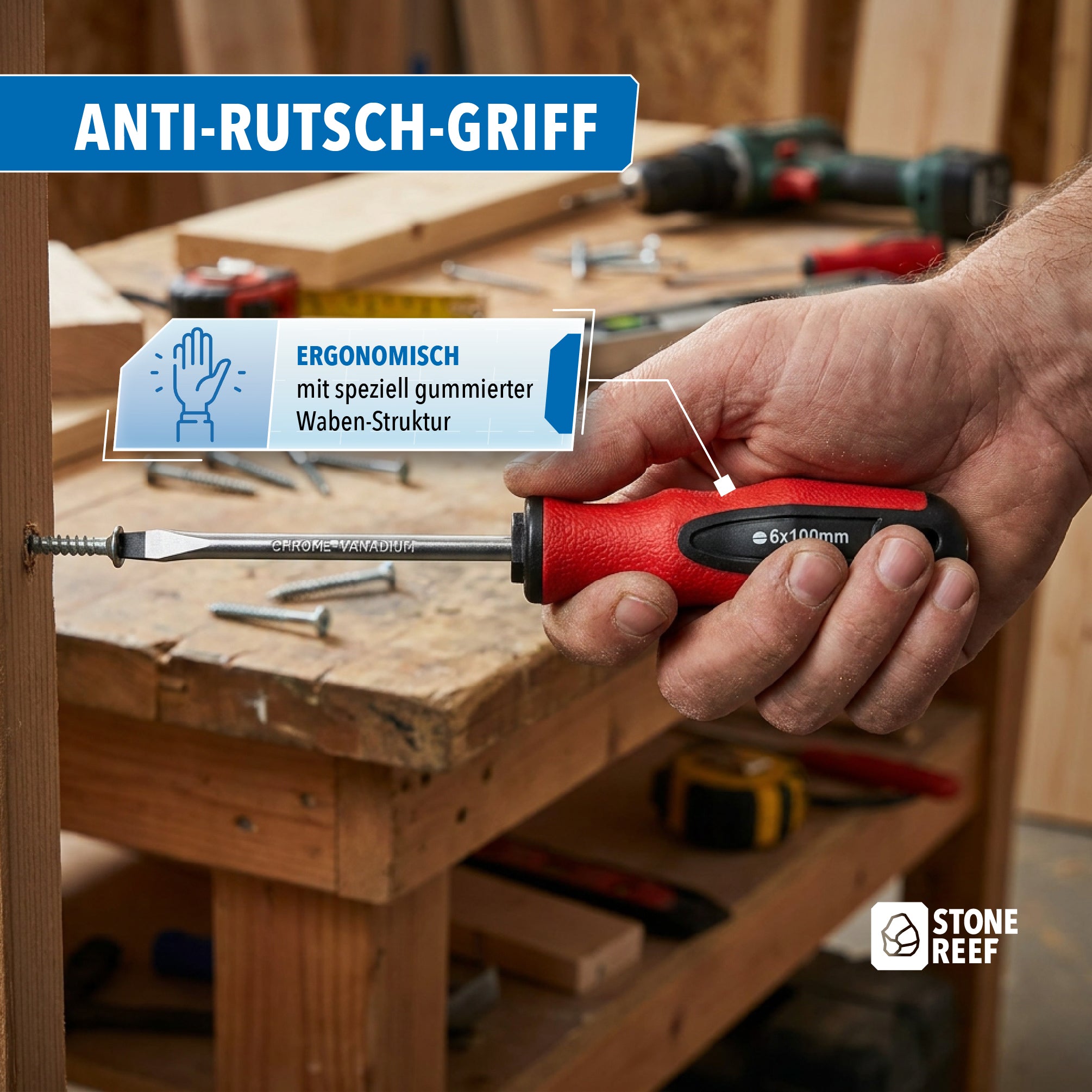 6-tlg. Schraubendreher Set für Heimwerker & Profis