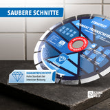 Diamant Trennscheibe 230 mm für Beton Granit Stein Ziegel