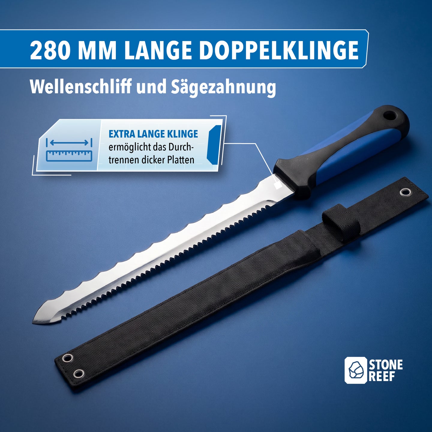 Dämmstoffmesser – extra scharf mit ergonomischem Griff