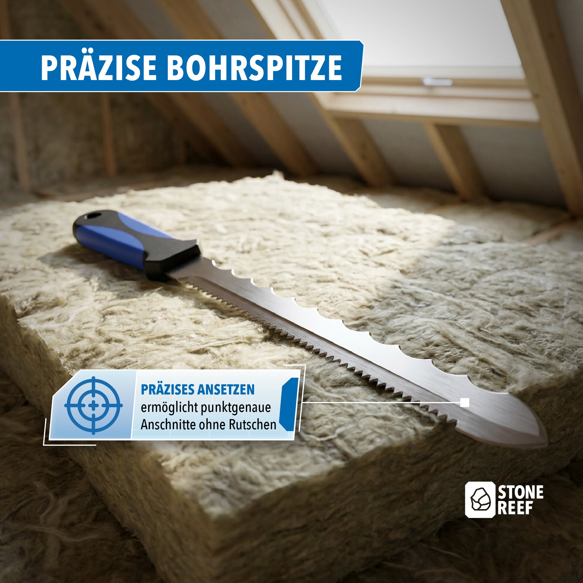 Dämmstoffmesser – extra scharf mit ergonomischem Griff