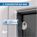 Fliegengitter Set mit Klettband für Insektenschutz