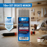 10er Ersatzminen-Set für Tieflochmarker für präzises Anzeichnen
