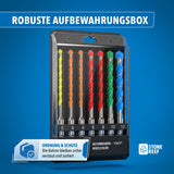 7-teiliges SDS Plus Betonbohrerset Multicolor für schnelle Größenwahl