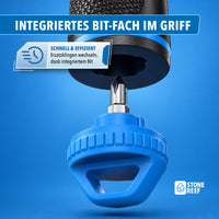 Anti-Rutsch-Griff des Silikonentferner-Sets für sicheren Halt auch mit nassen Händen