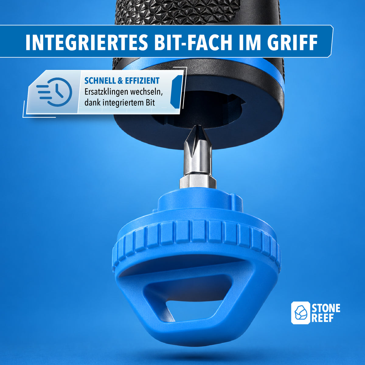 Anti-Rutsch-Griff des Silikonentferner-Sets für sicheren Halt auch mit nassen Händen