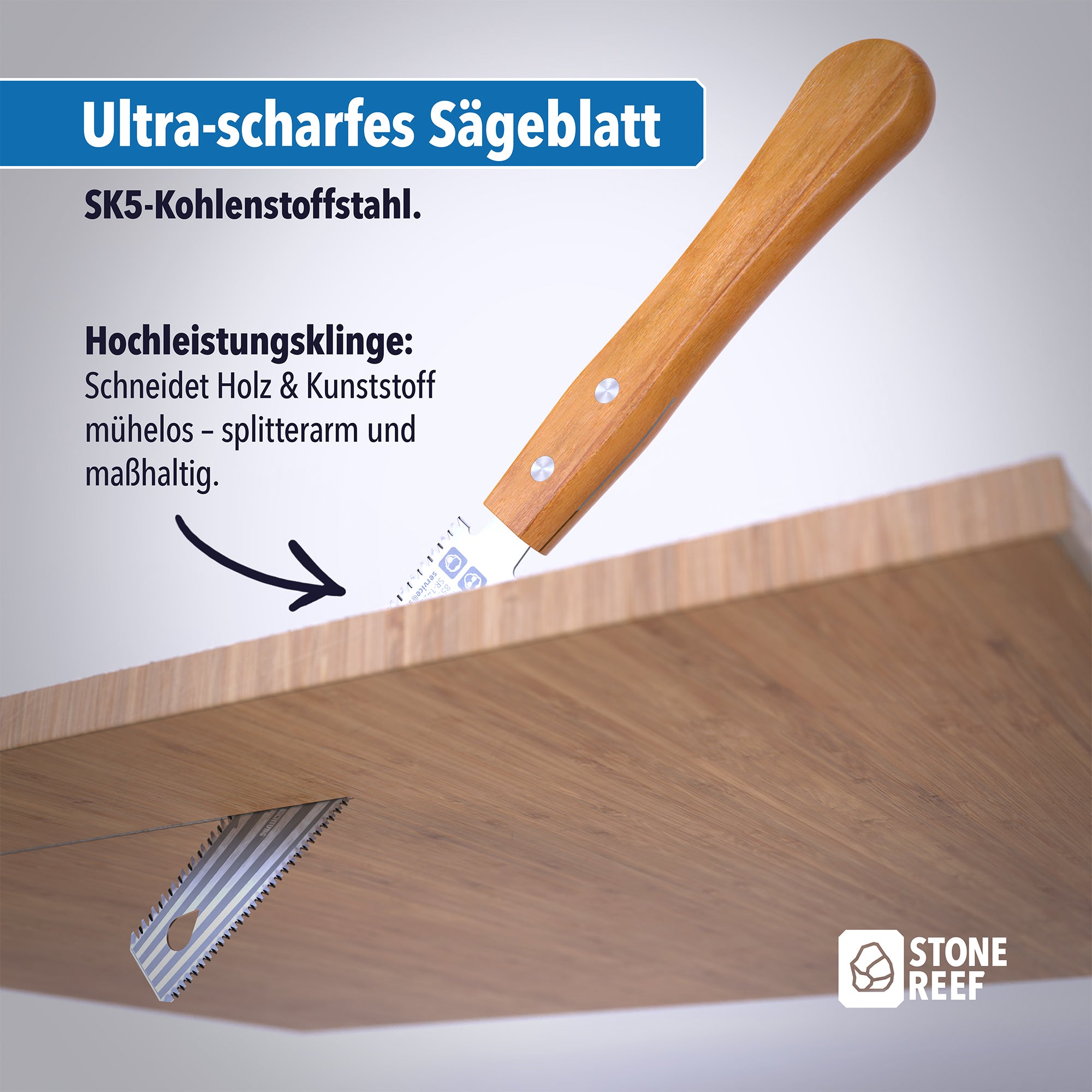 300 mm Japansäge für saubere Schnitte
