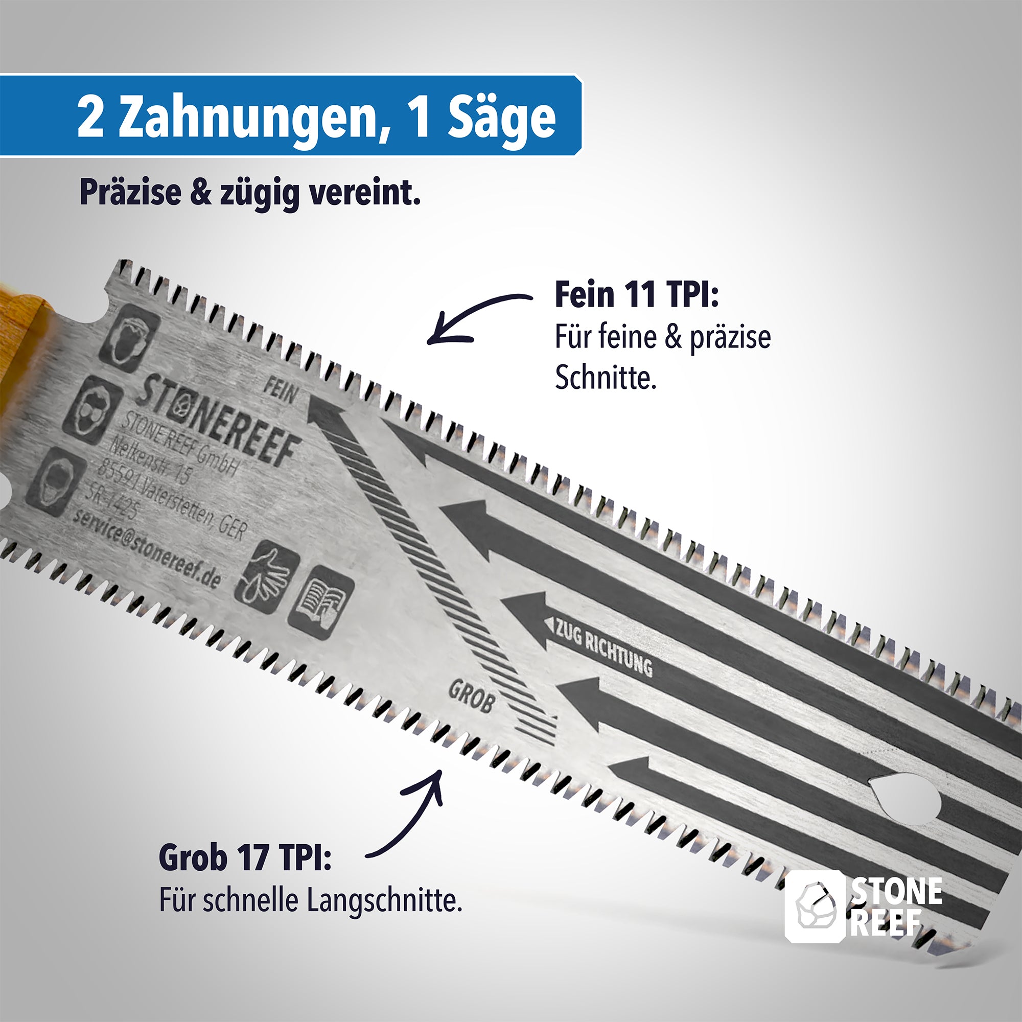300 mm Japansäge für saubere Schnitte