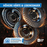 Holz-Schleifscheibe 125mm (hitzebehandelte Oberfläche) für noch effektiveren Materialabtrag