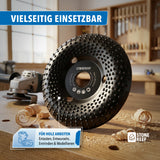 Holz-Schleifscheibe 125mm (hitzebehandelte Oberfläche) für noch effektiveren Materialabtrag