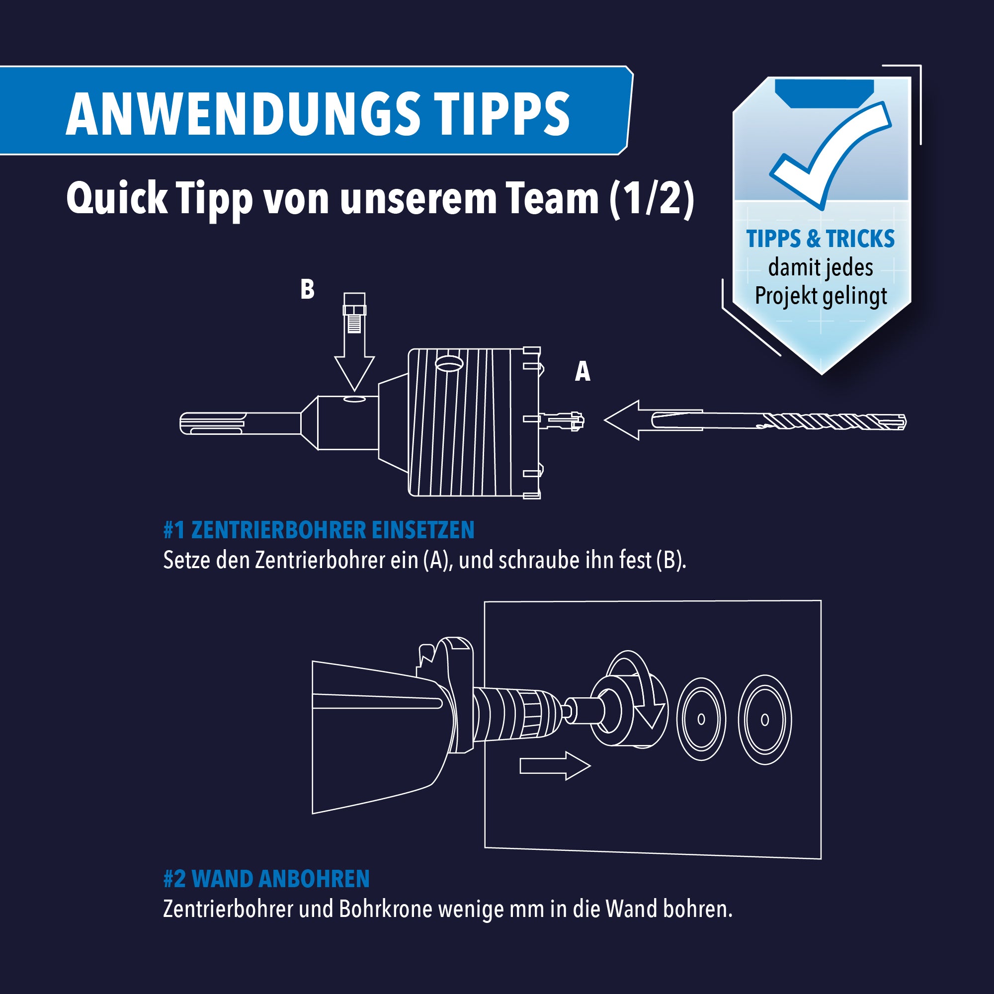 Bohrkrone 68mm Anwendungs Tipps & Tricks  – STONE REEF