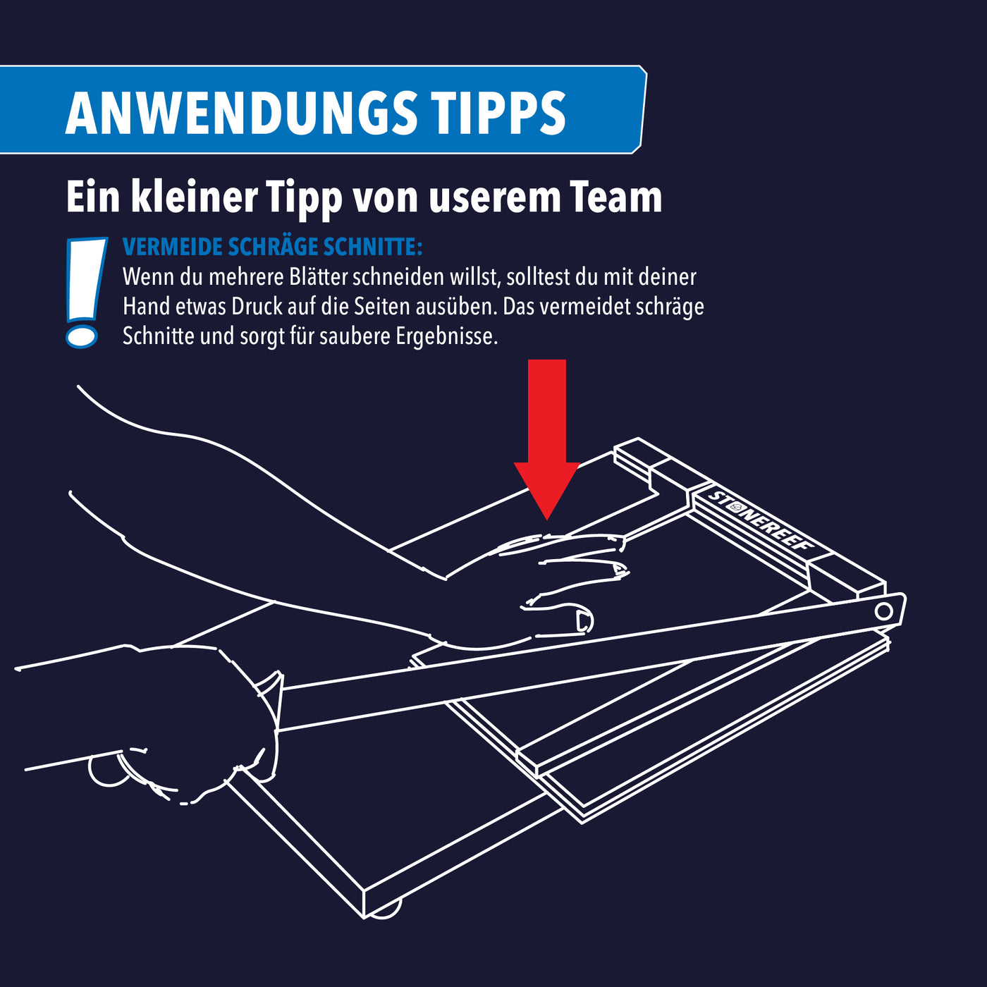 Papierschneider Anwendungs Tipps & Tricks Saubere Schnitte – STONE REEF