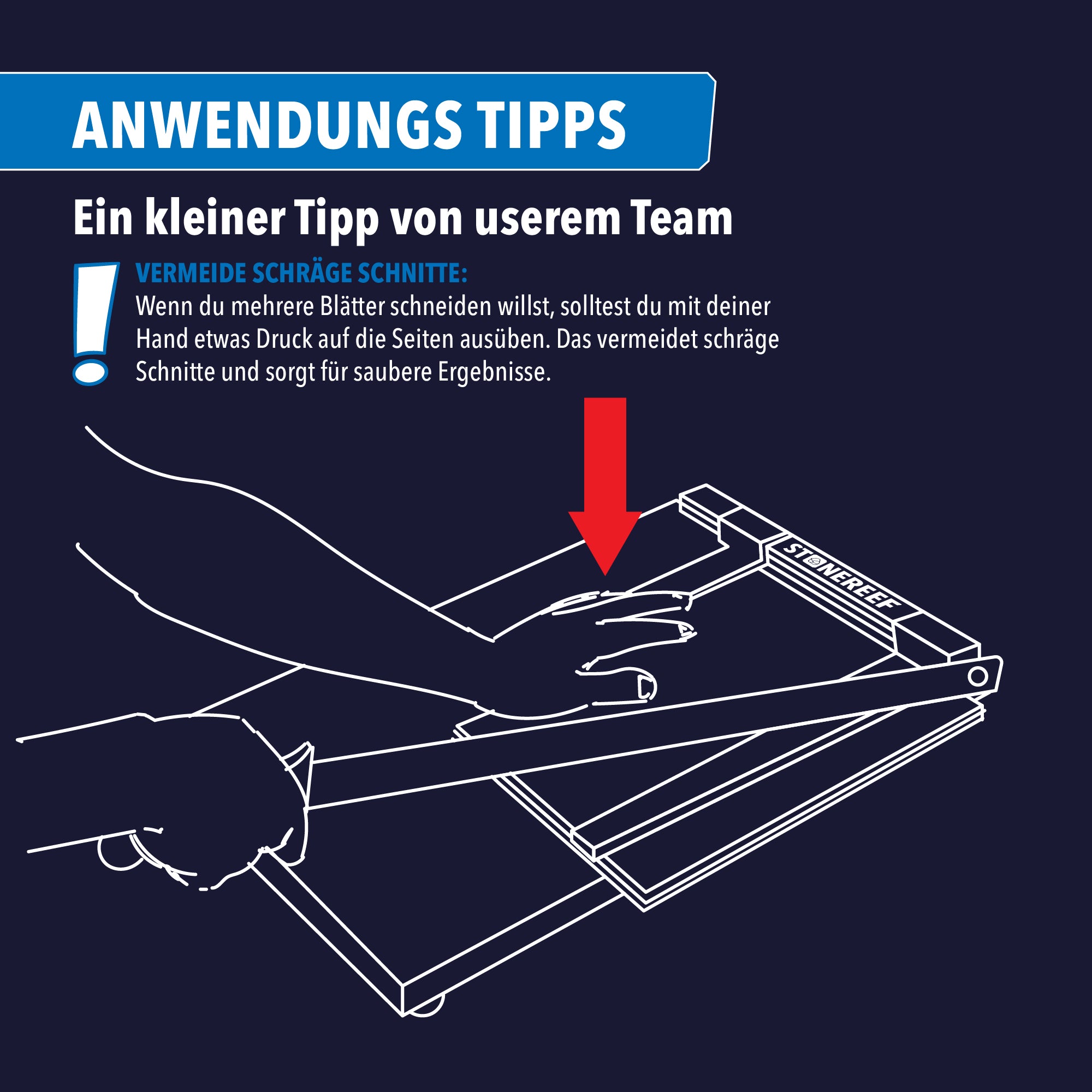 Papierschneider Anwendungs Tipps & Tricks Saubere Schnitte – STONE REEF