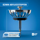 Abflussstopfen mit flexibler Silikondichtung im Detail – STONE REEF