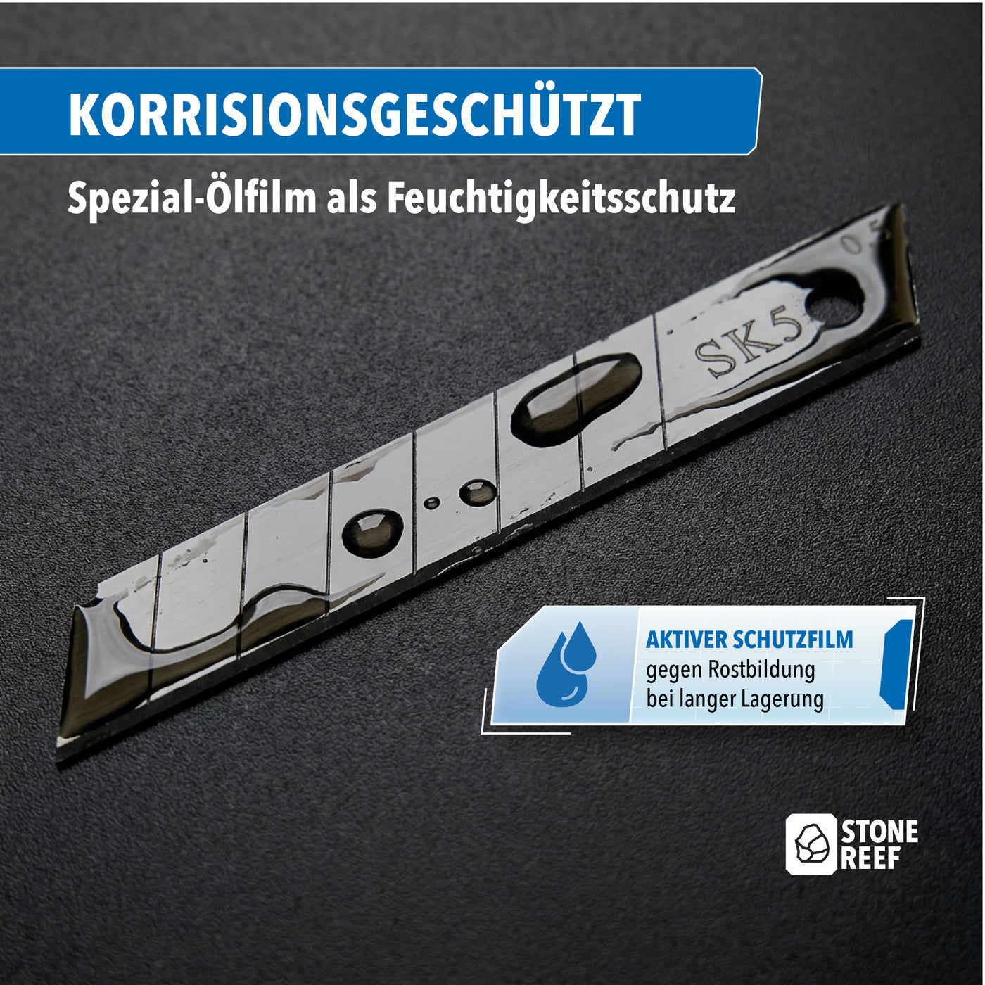 Bruchkerben der Cuttermesser Klingen im Detail – STONE REEF