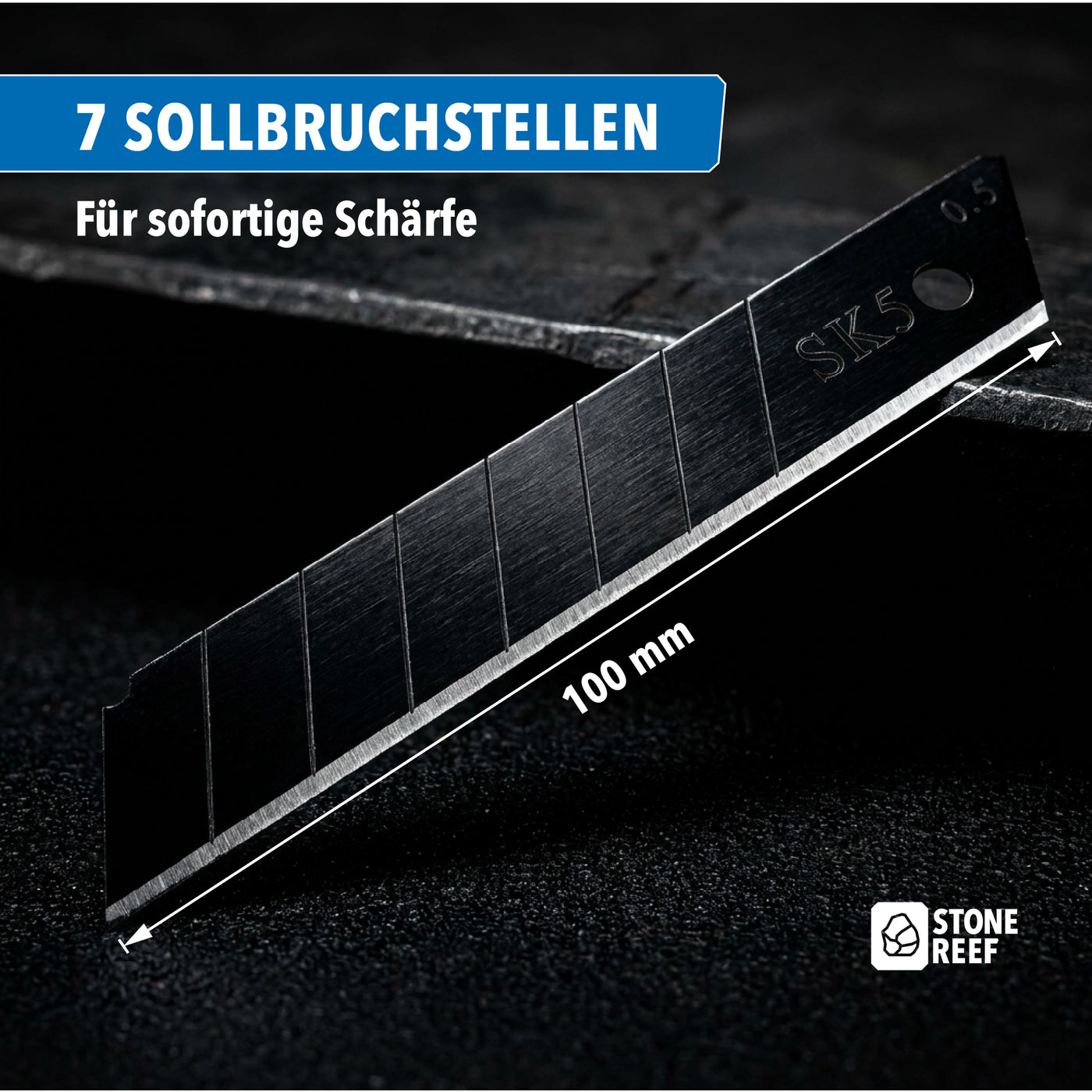 Lieferumfang der Cuttermesser Klingen – STONE REEF