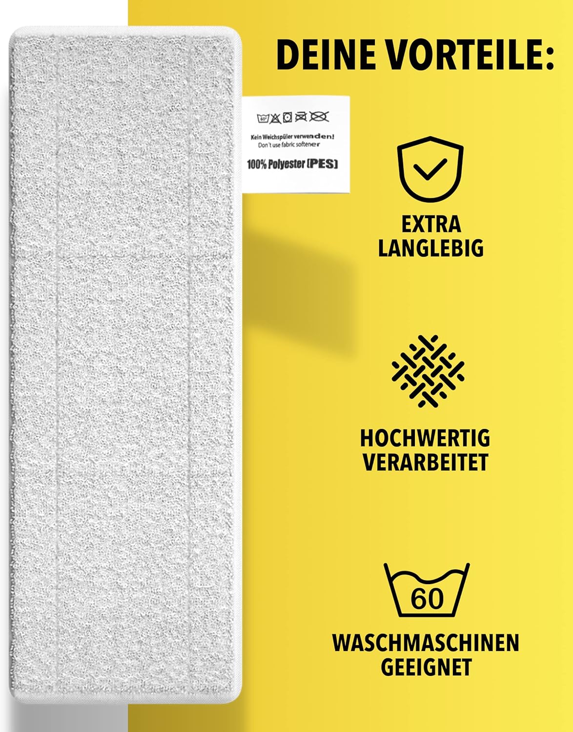 Befestigung des Ersatztuchs an der Bodendüse des Kärcher Dampfreinigers – STONE REEF