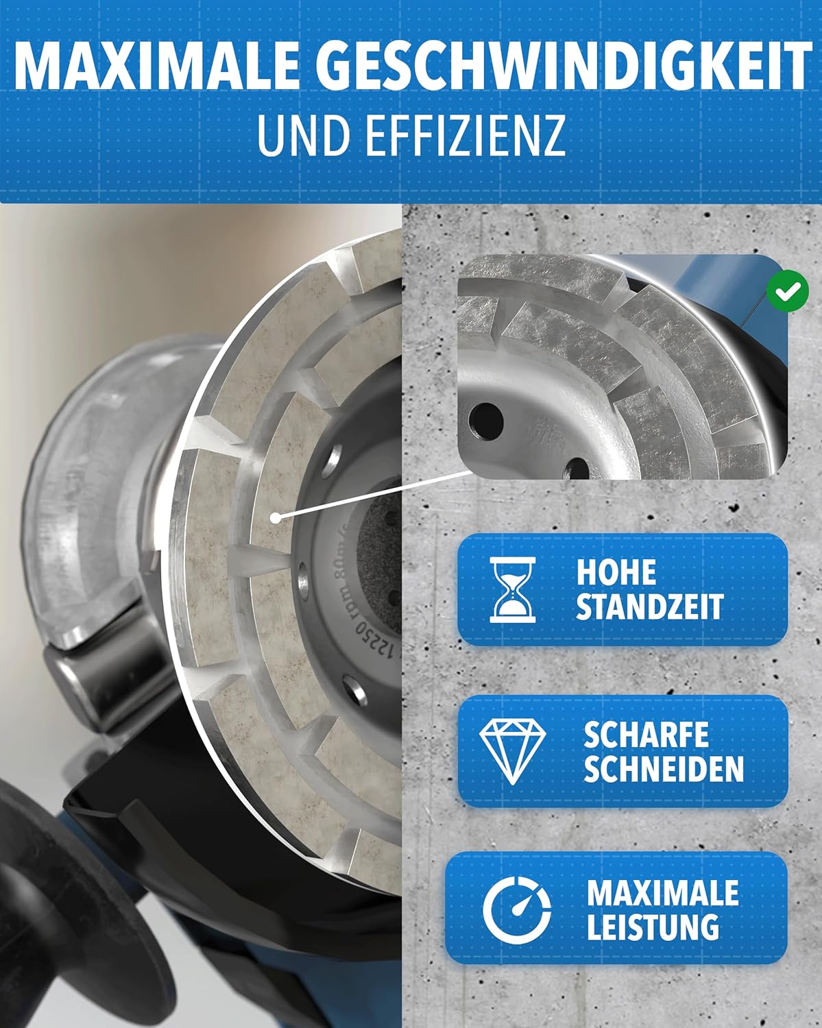 Hohe Verschleißfestigkeit des Diamant-Schleiftopfs – STONE REEF