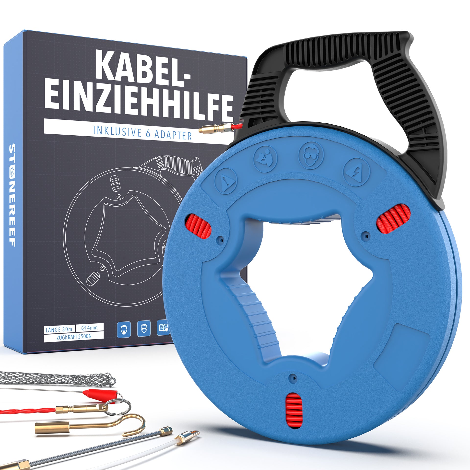 Einziehspirale 30m für müheloses Kabelverlegen – STONE REEF