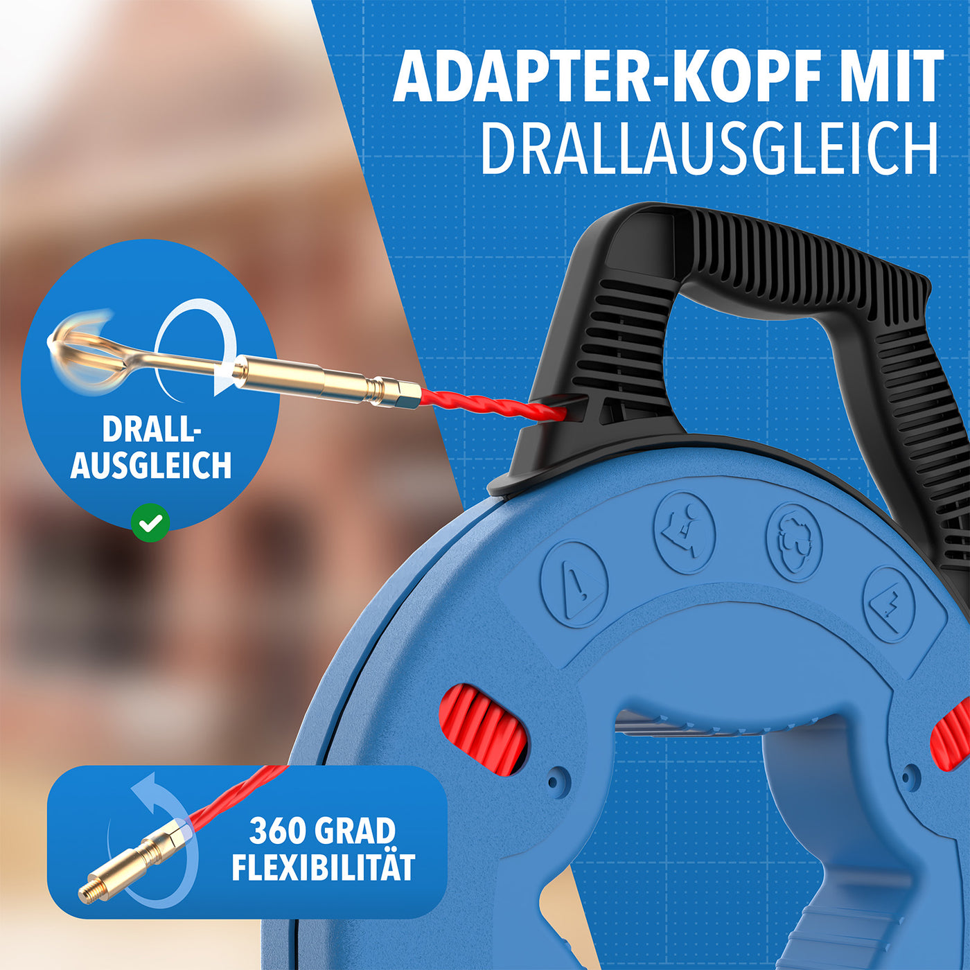 Nahaufnahme des Materials der Einziehspirale – STONE REEF