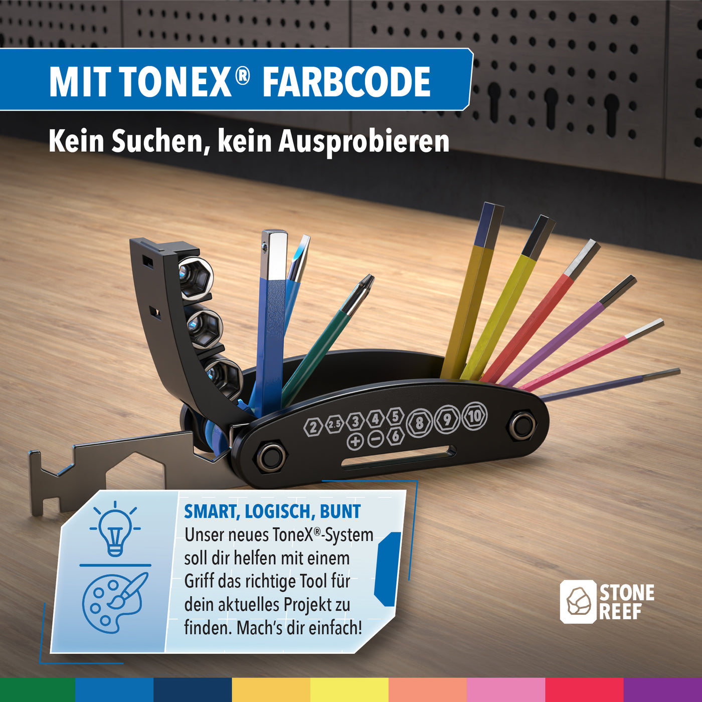 Steckschlüssel-Funktionen des Fahrrad-Multitools – STONE REEF