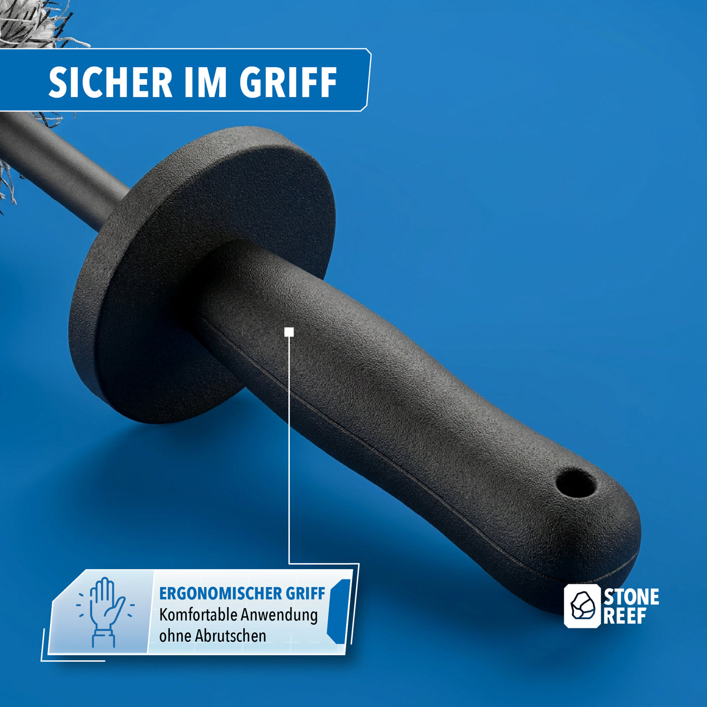 Mikrofaser-Material der Felgenbürste im Detail – STONE REEF